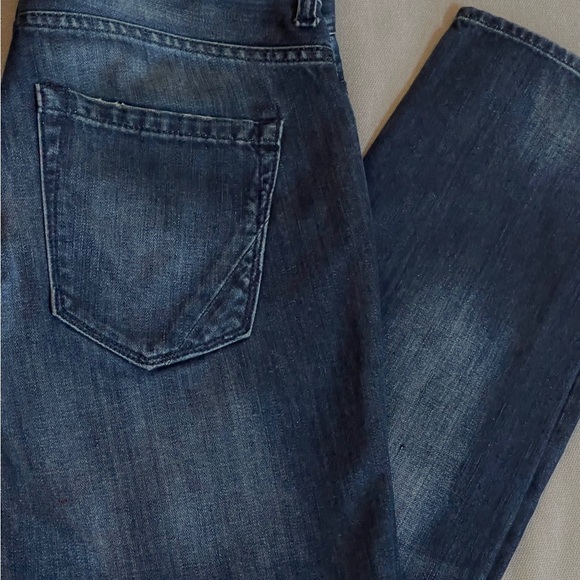 Dkny Blue Relaxed Jeans with Vintage Fading - Picture 2 of 8